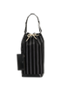 Oversized Bucket Bag, &pound;595, Handbags, Black, Canvas/Leather, Other view